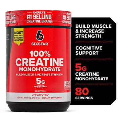 100% Creatine Powder, Supports Muscles, Unflavored, 10.58 Oz, 80 Servings