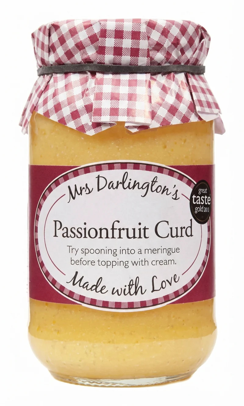 Mrs Darlington Passionfruit Curd 320g Premium UK Fruit Spread