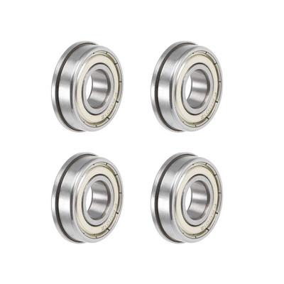 uxcell F6001ZZ Flanged Ball Bearing 12x28x8mm Shielded Chrome Steel Flange Rip B