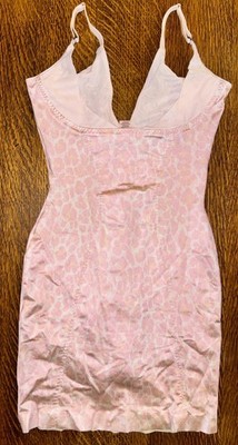 Secret By Victoria s Secret Power Figure Shaping Slip Sz Small Pink Animal Print