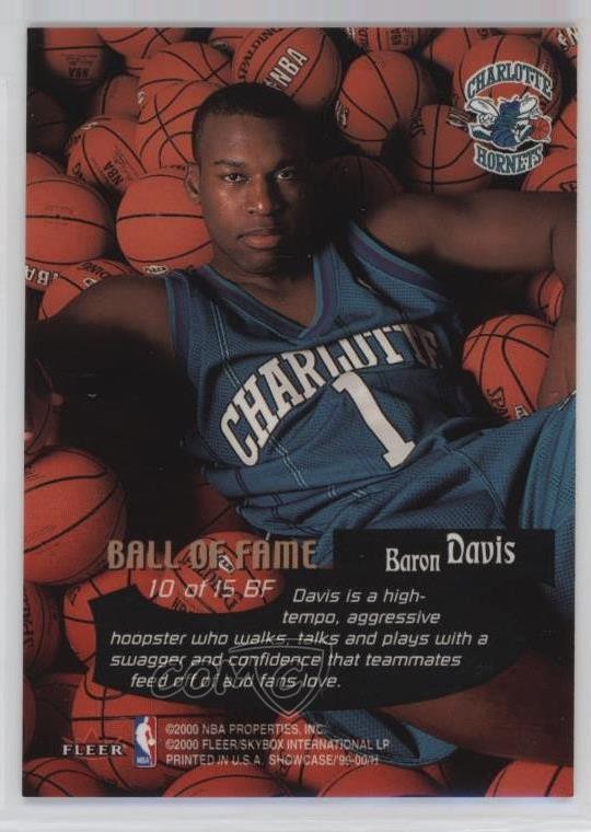 1999-00 Flair Showcase Ball of Fame Baron Davis #10BF 05v0
