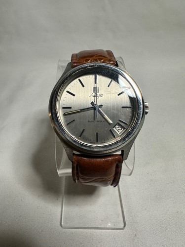 Vintage Zenith Allegro Electronic Watch Surf Silver Tone Caliber 9162 Running