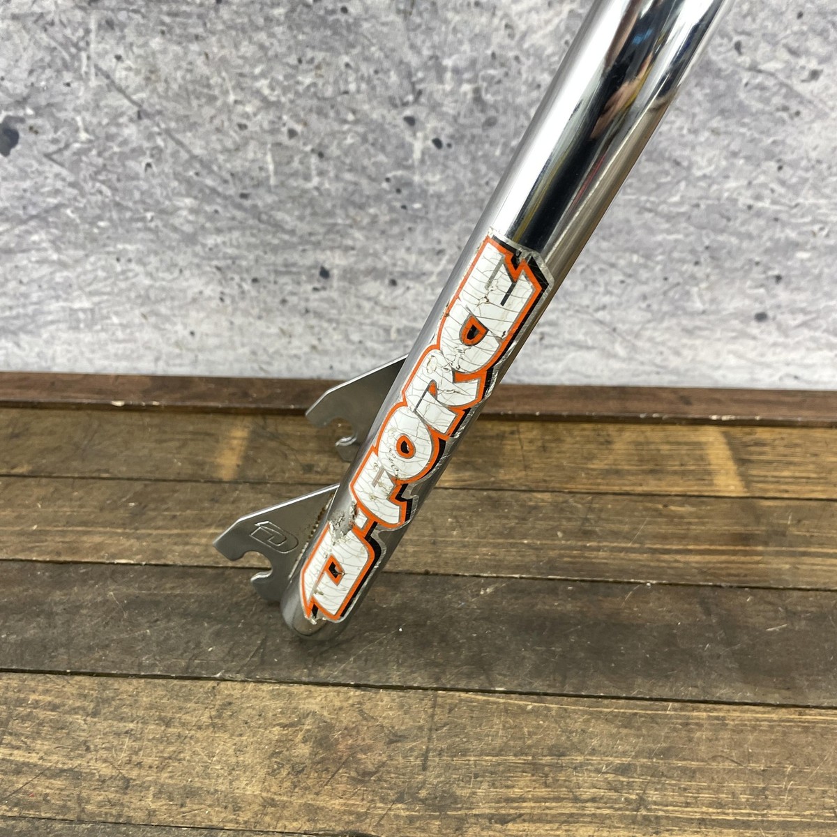 Vintage 1995 Dyno D-Force Akisu BMX Fork Chromoly Chrome 1in