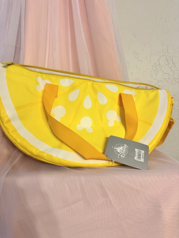 👜Disney Mickey pouse Yellow Lemon Slice Insulated Cooler Bag