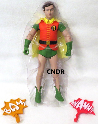 Mcfarlane DC Retro Batman '66 Classic TV LOOSE 6'' PLATINUM CHASE Robin Unmasked!
