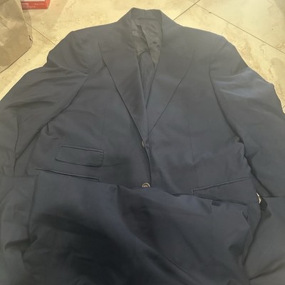 Loro Piana Lot Of 4 Navy Business Suit 100% Merino Wool ZELANDER