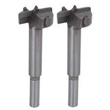 27mm Dia Carbide Tip Round Shank Wood Cutting Hole Saw Hinge Boring Bit 2pcs