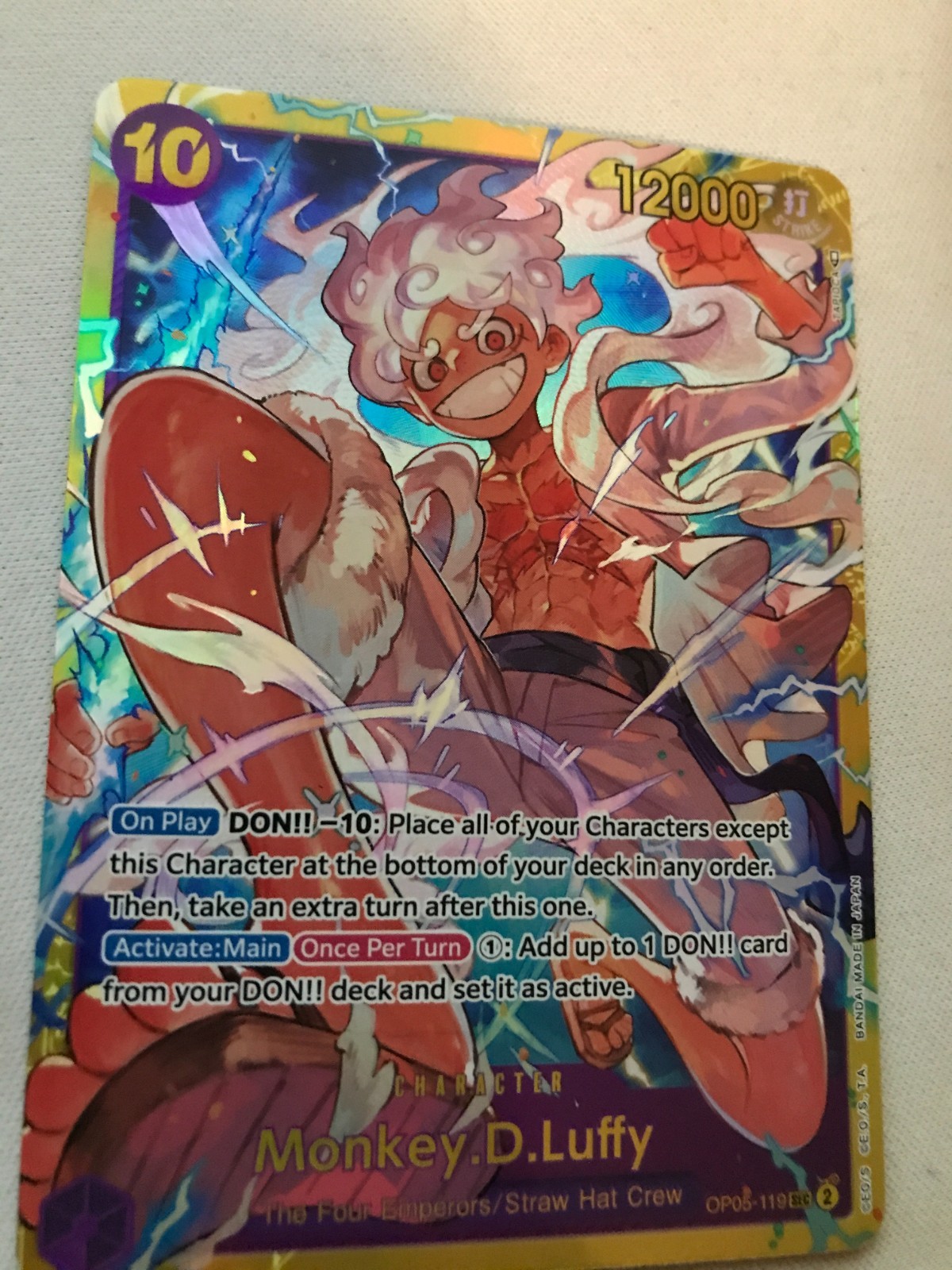 Monkey.D.Luffy (119) OP05-119 Awakening of the New Era Foil Same Day Shipping!