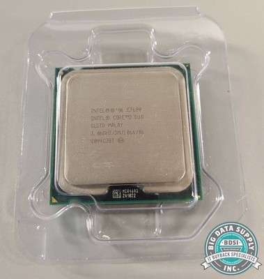 Intel, Core 2 Duo Dual Core Processor E7600 3.06GHz 3MB Part/N SLGTD LOT OF 6