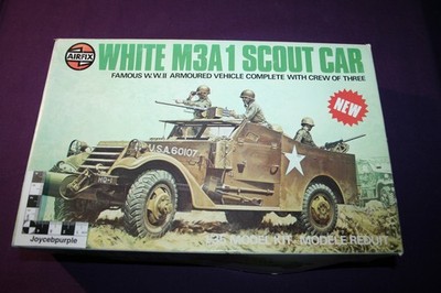 Airfix weiß M3A1 Scout Car Maßstab 1:35 Modellbausatz 07360-0.