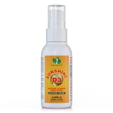 Sunshine D3 vitamina D3 spray 4000 UI - alta biodisponibilità - made in USA