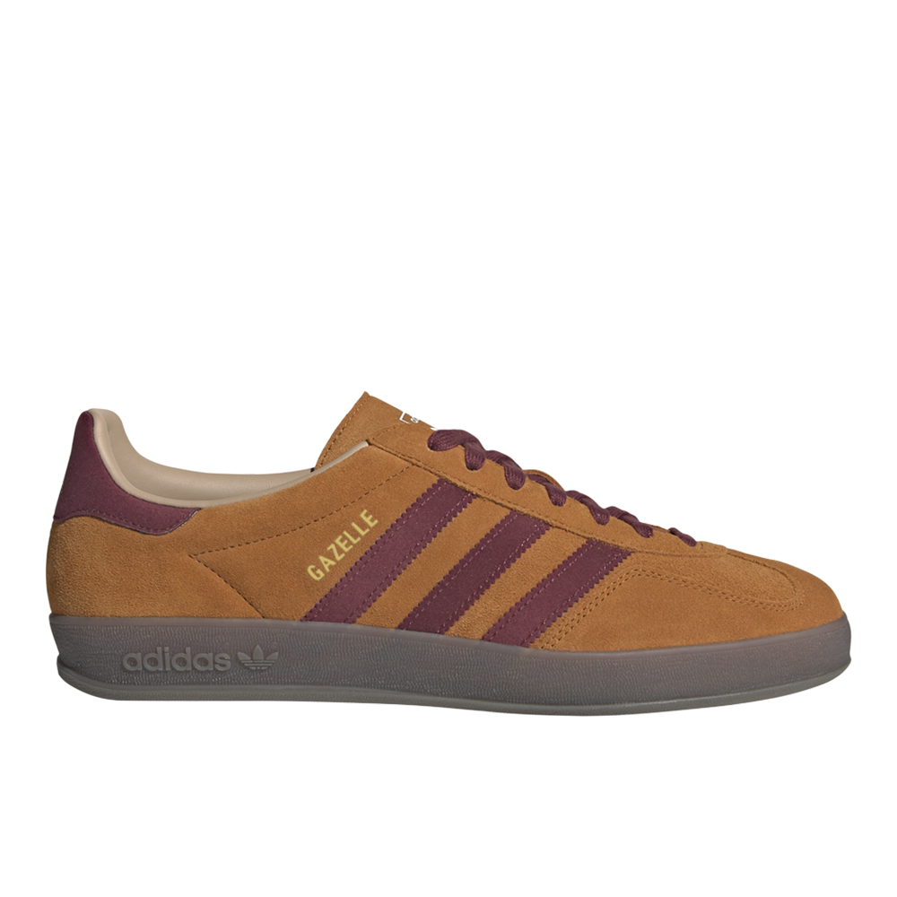 adidas Gazelle Indoor Lace Up Mens Orange Sneakers Casual Shoes