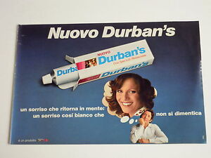 Advertising Pubblicita 1972 Dentifricio Durban S Ebay