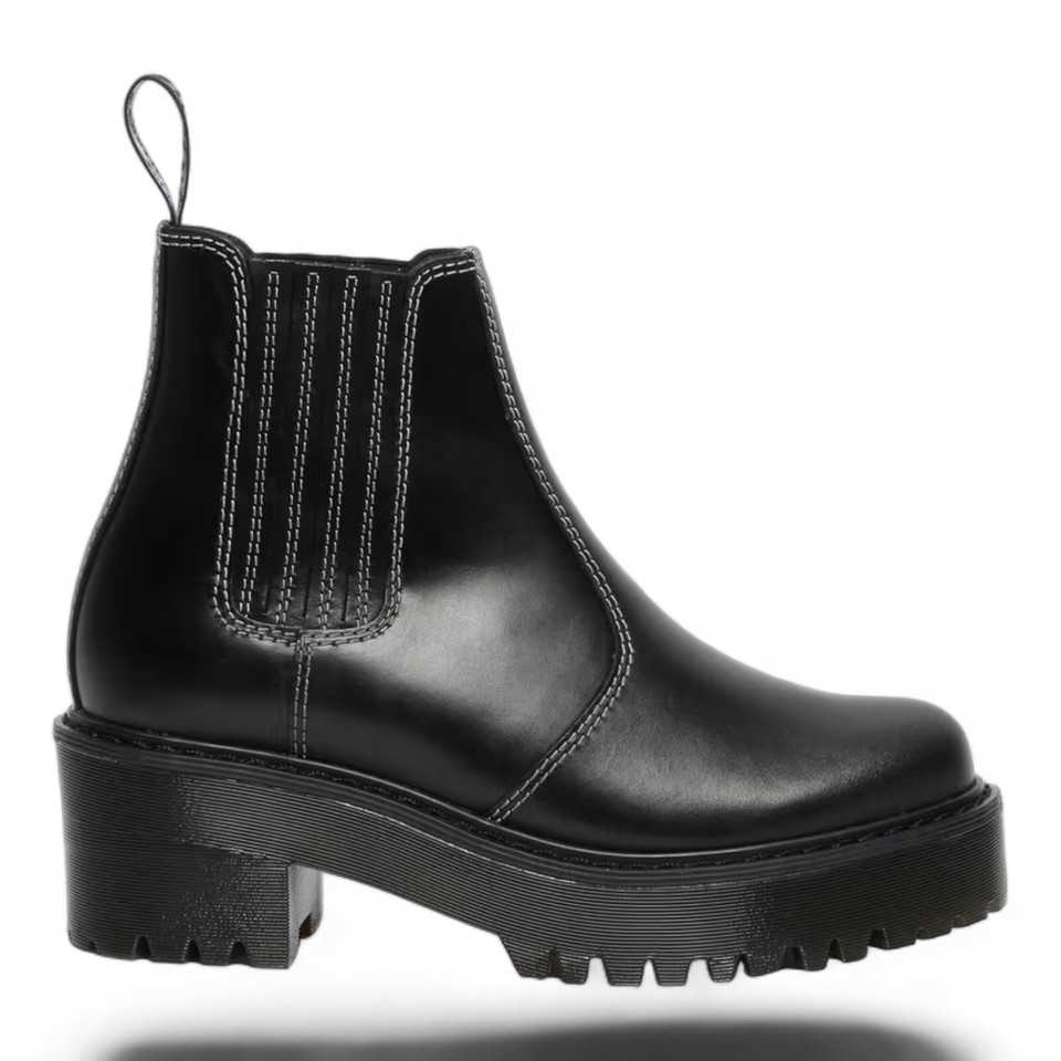Dr. Martens Rometty CS Womens Atlas Leather Chelsea Platform Boots US