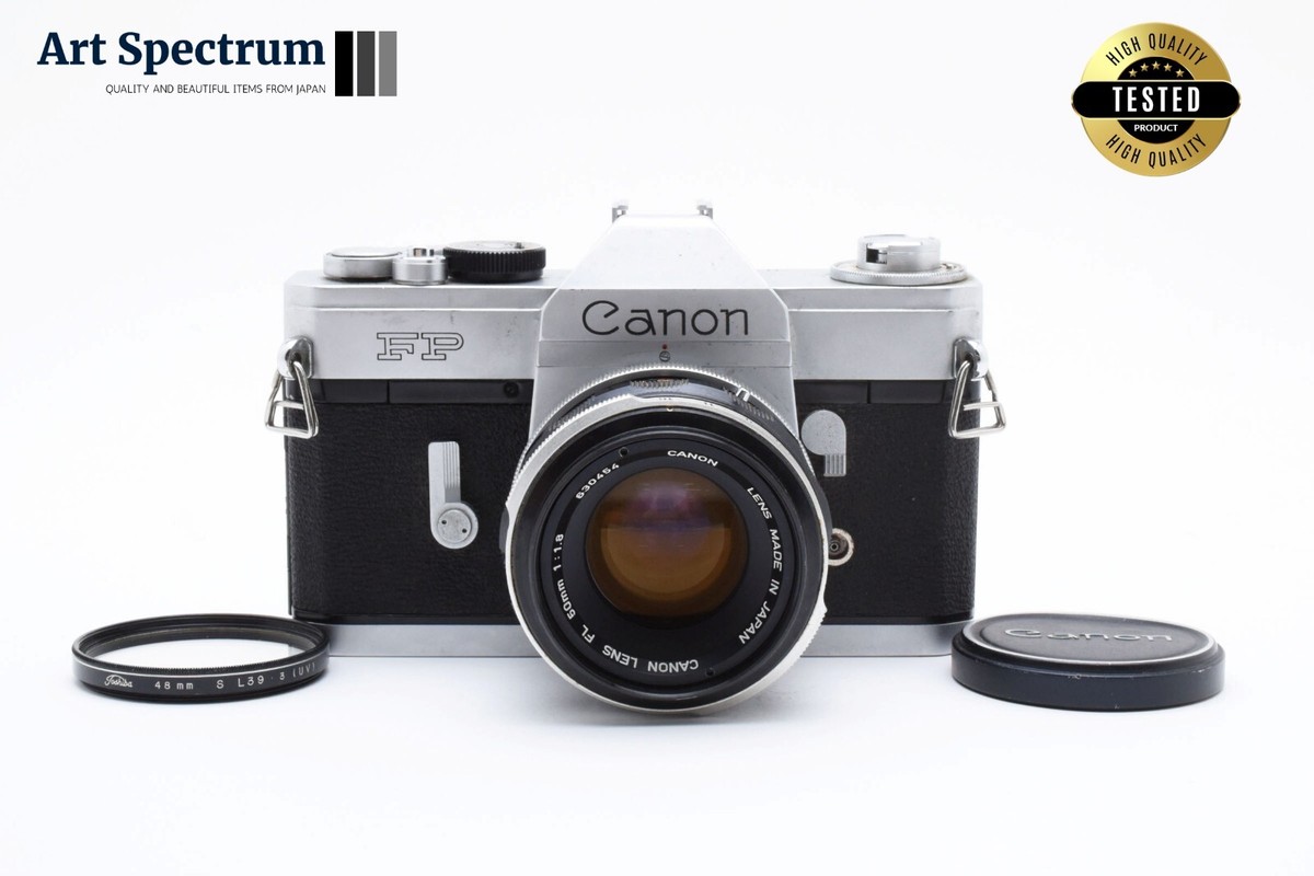 Exc+8] Canon FP + FL Lens 50mm f1.8 Standard Prime Lens SLR