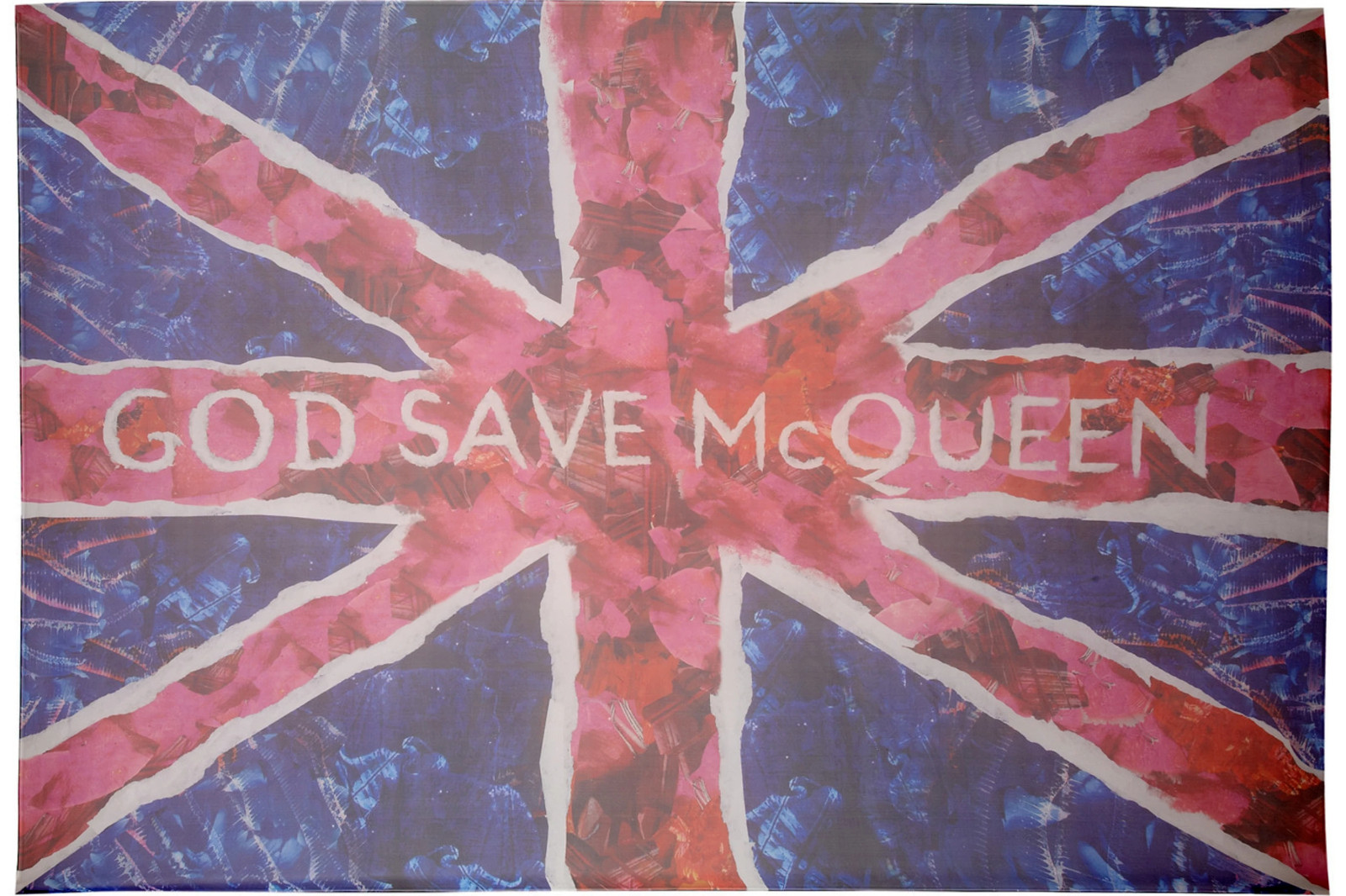 Alexander McQueen S/S 2011 'God Save McQueen' Union Jack Scarf image 2