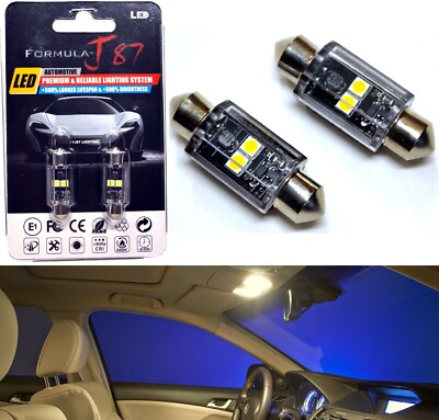 LED Light Canbus Error Free 6418 5W Warm White Two Bulbs Glove Box Replacement
