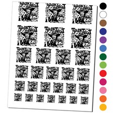 Trick or Treat Halloween Witch Temporary Tattoo Water Resistant Set