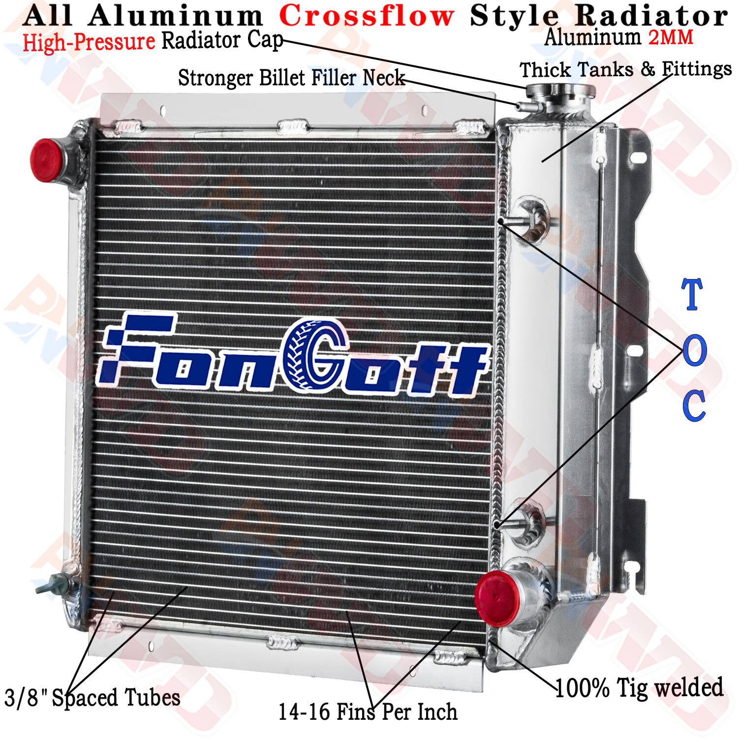 3 Row Radiator For 1987-06 Jeep Wrangler YJ TJ Chevy V8 Engine 2.5L 4.2L 4.0L