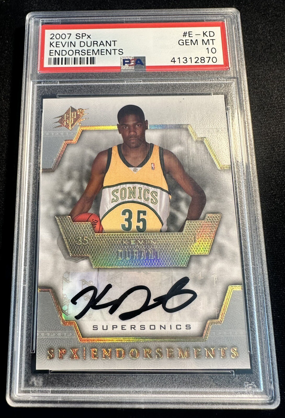 2007 SPX ENDORSEMENTS KEVIN DURANT ROOKIE AUTO #E-KD PSA 10 GEM MINT | eBay