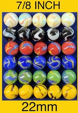 22mm Grande 30 DELUXE Vidrio Repuesto Canicas Agravamiento Chino Checker Juego