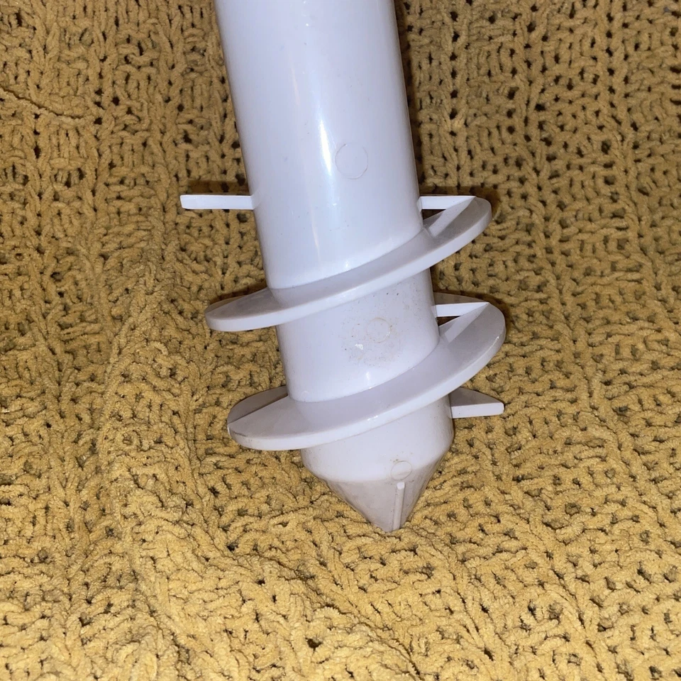 2 Mainstays Agarrador de Arena Paraguas Base de Anclaje Bandera de Pesca Soporte de Caña Blanco Foto 3 de 4