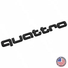 Audi Quattro Gloss Black Letter Liftgate Nameplate Trunk Emblem Badge Sport