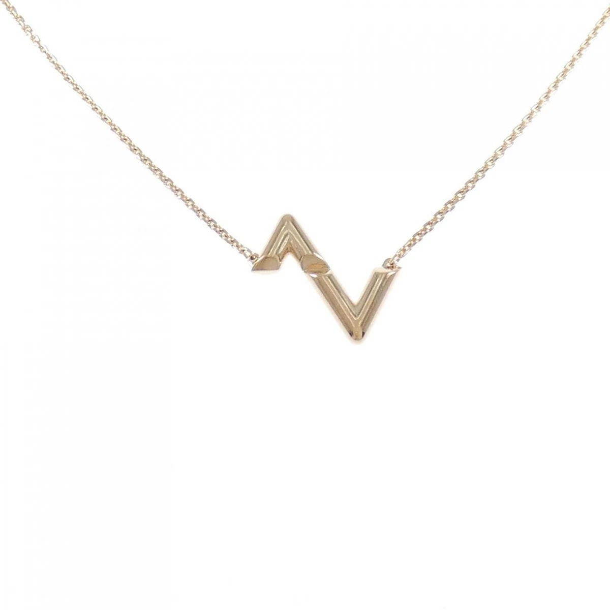 Lv upside down necklace gold sale
