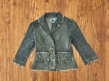 Lux Women's Blue Denim Jacket, Size 8, Made in USA