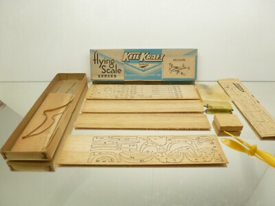 KEIL KRAFT ERCOUPE AIRPLANE -1:12?- UNBUILT WOODEN KIT IN BOX