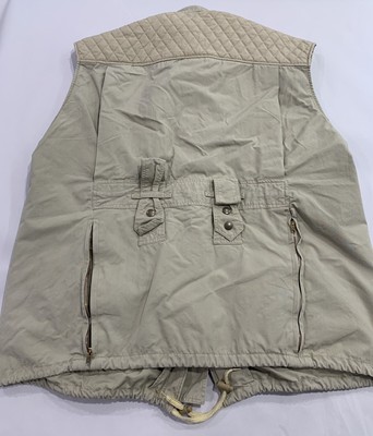 Vintage Willis Geiger Khaki Cotton Photographer Sportsman Vest sz XL USA