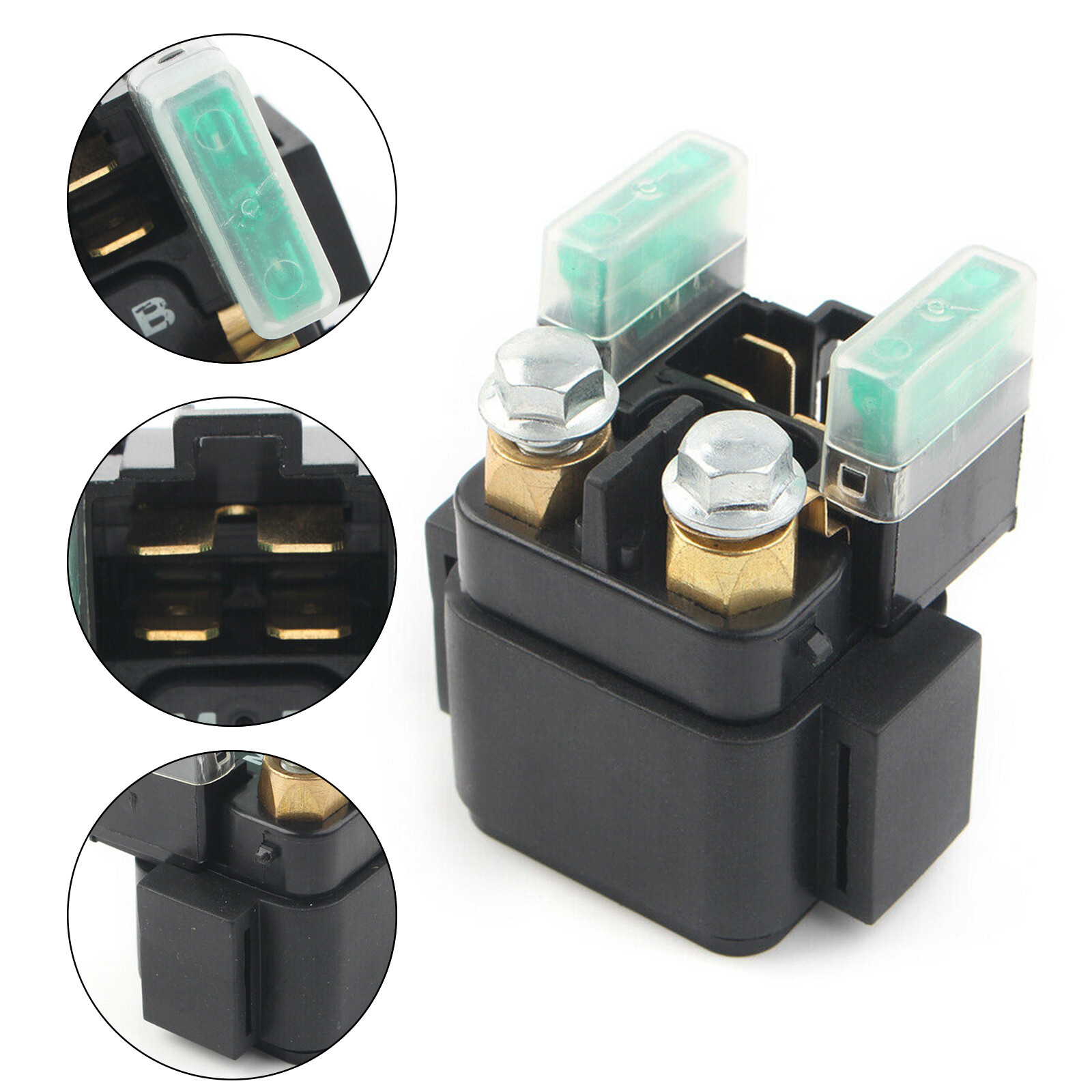 Starter Relay Solenoid 12V For Yamaha YZFR1 FZ1 FZ6 FZ8 FJR1300 XT600