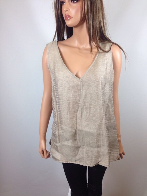 ellen tracy sleeveless blouse