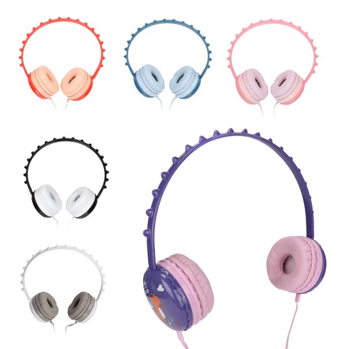 Kids Wired Headphone 3.5mm Jack Stereo Adjustable Headband Cute Child Dinosa - Picture 10 of 41