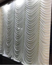 Austrian Curtain Wave Swag Lycra Handmade Customized All Size Acceptted