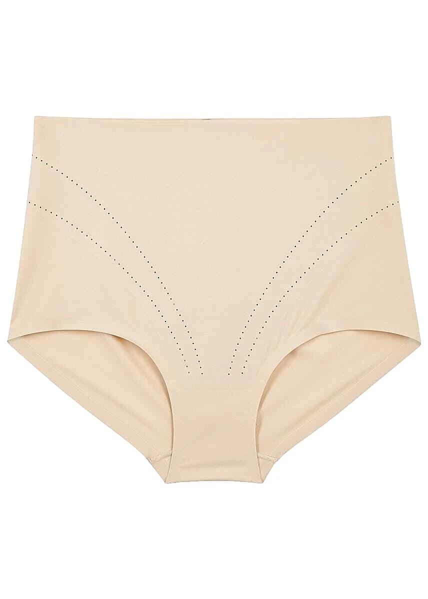 Nylon Solid Pattern Plus Brief Women's 2X Size