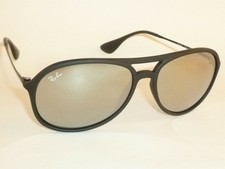 Ray-Ban Rb4201 622/3r 59 Alex Aviator Rubber Black Green Mirrored  Sunglasses for sale online | eBay