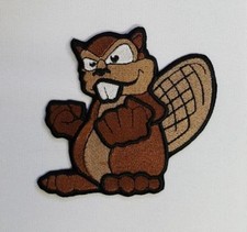 Beaver Mascot Sports Embroidered Patch