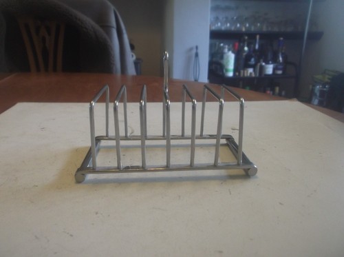Vintage OLDE Hall Stainless Steel 6 Slice Toast Rack