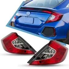 LH RH Sedan Only For 2016-2021 Honda Civic Outer Tail lights Rear Lamps W/O Bulb
