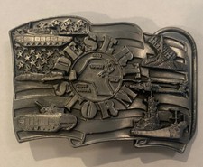 Vintage Minty 1991 Operation Desert Storm Silver Tone Commemorative Belt Buckle