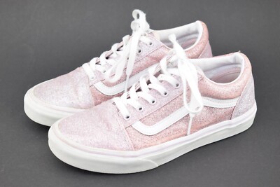 Vans Old Skool Pink Glitzer Glow EU 38 EU Men's 6Y Skaterschuh Damen Uni