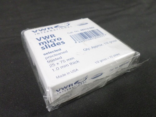 VWR Micro diapositive prepulite smerigliate 25x75 mm spessore 1,0 mm 48312-002 (72/confezione) - Foto 3 di 3
