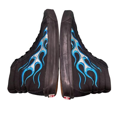 WTAPS x Vans Vault Sk8-Hi LX Black Blue Flame Size US 11 WTAPS x Vans Vault Sk8-Hi LX Black Blue Flame Size US 11