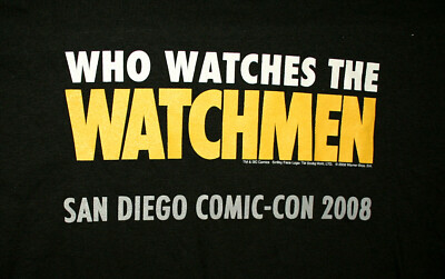 Vtg Watchmen Comedian Rorschach San Diego Comic-con T-Shirt New Sz