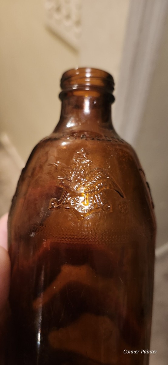 Vintage 1974 Budweiser Eagle A short Brown Beer Bottle | eBay