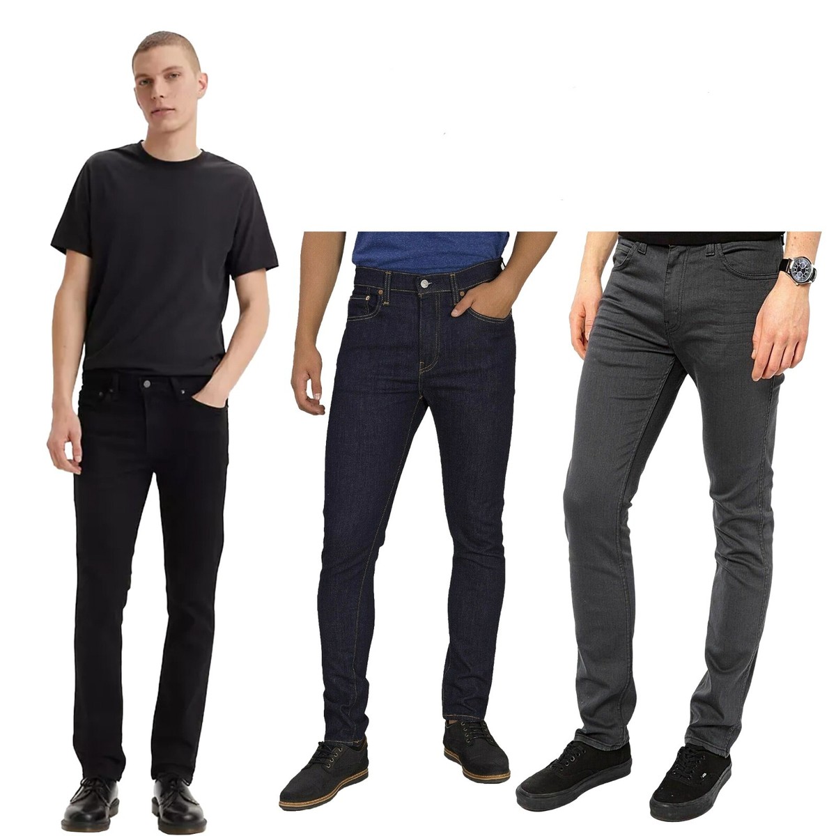 Slim Fit Jeans For Men Great Denim AE AirFlex+ Patched Skinny Jean