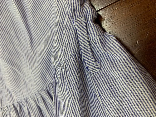 Women's Atmosphere Sleeveless Fit and Flare Dress Blue Stripe Embroidered Size 0 - Picture 8 of 10