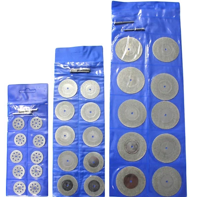 MARKENLOS 10x Mini Diamant-Trennscheiben Ø 22, 35, 50 mm für Dremel Proxxon Schleifgeräte