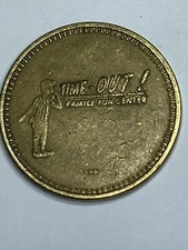 RARE TIME OUT FAMILY FUN CENTER ARCADE TOKEN DEFUNCT #qp1